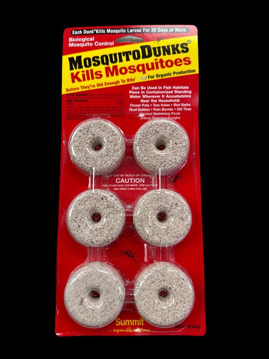 Is an image of Mosquito Dunks 6 pack